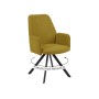 Стул DikLine 293 поворотный BL08 горчица, ножки черные