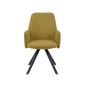 Стул DikLine 293 поворотный BL08 горчица, ножки черные