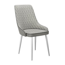 Стул DikLine 305 B22 GREY /ножки белые