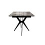 Стол DikLine DKS140 керамика Venetian Brown Light глянец, подстолье черное, опоры черные (2уп.)