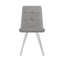 Стул DikLine 280 B22 GREY, ножки белые