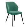 Стул DikLine 222М микровелюр Z39 авокадо, ножки черные