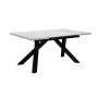 Стол DikLine DX140 Хромикс белый/опоры черные (2 уп.)