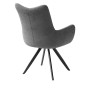 Стул DikLine 351 поворотный BL13 серый, ножки черные