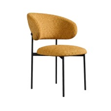 Стул DikLine 201 NS Gold горчица, ножки черные