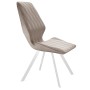 Стул DikLine 243 B03 BEIGE поворотный/ ножки белые