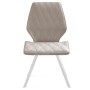 Стул DikLine 243 B03 BEIGE поворотный/ ножки белые
