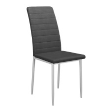 Стул DikLine ТЕКС каркас белый/ KL14 серый