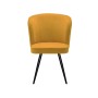 Стул DikLine 348 поворотный P08/L07 горчица, ножки черные