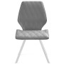 Стул DikLine 243 B22 GREY поворотный/ ножки белые