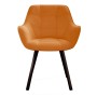 Стул DikLine 252 М поворотный, B17 TERRACOTTA, ножки черные