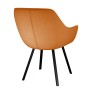 Стул DikLine 252 М поворотный, B17 TERRACOTTA, ножки черные