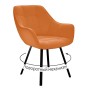 Стул DikLine 252 М поворотный, B17 TERRACOTTA, ножки черные