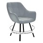 Стул DikLine 352 поворотный, B22 GREY, ножки черные