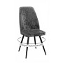Стул DikLine 327 поворотный M14 серый, ножки черные
