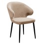 Стул DikLine 355 E52 бежевый, ножки черные