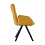 Стул DikLine 501 поворотный NS Gold горчица, ножки черные
