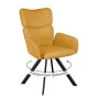Стул DikLine 501 поворотный NS Gold горчица, ножки черные
