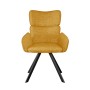 Стул DikLine 501 поворотный NS Gold горчица, ножки черные