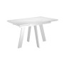 Стол DikLine SKM110 Керамика Белый мрамор/опоры белые