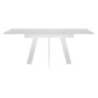 Стол DikLine SKM110 Керамика Белый мрамор/опоры белые