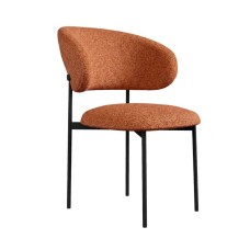 Стул DikLine 201 NS Rust терракотовый, ножки черные