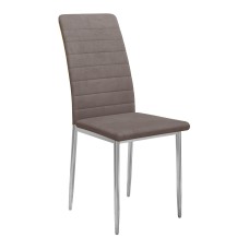 Стул DikLine ТЕКС каркас хром/ B5 LATTE