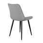 Стул DikLine 226 поворотный B22 GREY, ножки черные