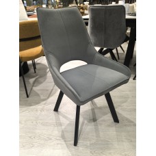Стул DikLine 268 Z28 серый, ножки черные Образец в салоне ТЦ Гранд Юг