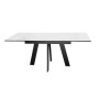 Стол DikLine SKM110 Керамика Mono white (белый матовый)/подстолье черное