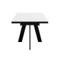 Стол DikLine SKM110 Керамика Mono white (белый матовый)/подстолье черное