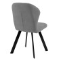 Стул DikLine 339 поворотный B22 GREY, ножки черные
