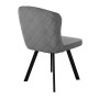 Стул DikLine 219 поворотный, B22 GREY, ножки черные
