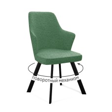 Стул DikLine 235 поворотный, NS Pine зеленый, ножки черные