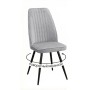 Стул DikLine 327 поворотный B22 GREY, ножки черные