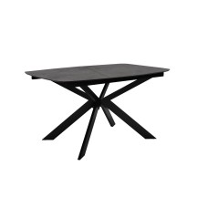 Стол DikLine BK140 керамика мрамор Бронза, подстолье черное, опоры черные