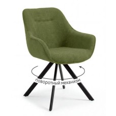Стул DikLine 254 поворотный, BL09 светло-зеленый, ножки черные