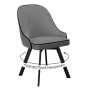 Стул DikLine 266M поворотный, E31 серый, ножки черные