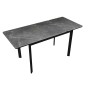 Стол DikLine LK110 Керамика Черный мрамор/подстолье черное/опоры черные