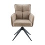 Стул DikLine 6826 т.к Темно-бежевая Raven 34, опоры черные