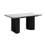 Стол DikLine EKD160, Керамика Белый глянец (К8/2), опоры черные (2 уп.)
