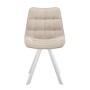 Стул DikLine 229 поворотный, B03 BEIGE, ножки белые