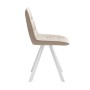 Стул DikLine 229 поворотный, B03 BEIGE, ножки белые