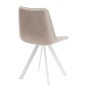Стул DikLine 229 поворотный, B03 BEIGE, ножки белые
