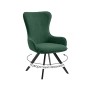 Стул DikLine 333 поворотный TW14 зеленый, ножки черные