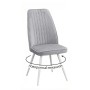 Стул DikLine 327 поворотный B22 GREY, ножки белые