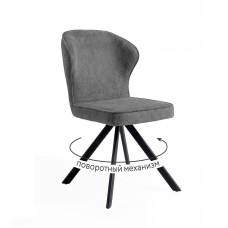 Стул DikLine 238 поворотный BL13 серый, ножки черные