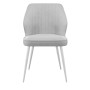 Стул DikLine 222M B22 GREY, ножки белые