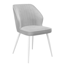 Стул DikLine 222M B22 GREY, ножки белые