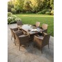 Комплект садовой мебели ROMA коричневый — классика на 6 персон